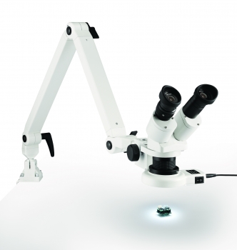 Eschenbach Auflicht-Stereo-Mikroskop mit Gelenkarm und LED Ringleuchte